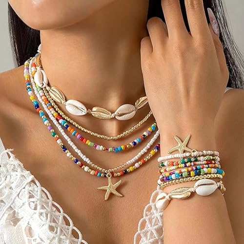 FFZDENA Beach Jewellery for Women, Stylish Bracelets for Girls, Bohemian Holiday Accessories, Adjustable Alloy Bracelet for Summer Beach Vacation - Image 3