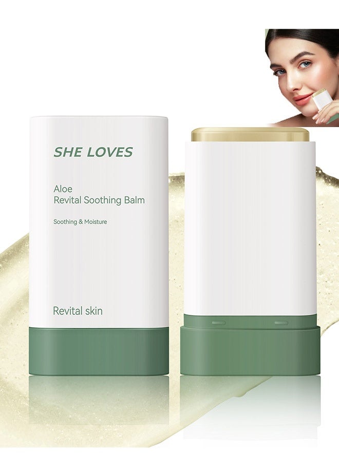 شيلافز بلسم الصبار المهدئ ، عصا جل الصبار ، ترطيب عميق للبشرة الجافة ، مهدئ ومريح بعد التعرض للشمس ، جل الصبار النقي للوجه والجسم - Image 1