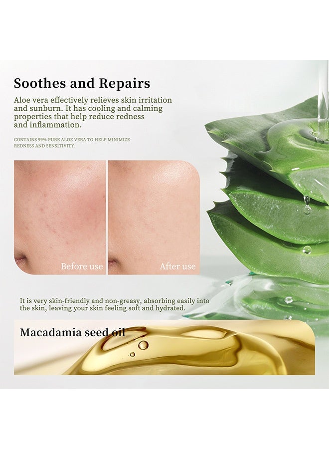 شيلافز بلسم الصبار المهدئ ، عصا جل الصبار ، ترطيب عميق للبشرة الجافة ، مهدئ ومريح بعد التعرض للشمس ، جل الصبار النقي للوجه والجسم - Image 4