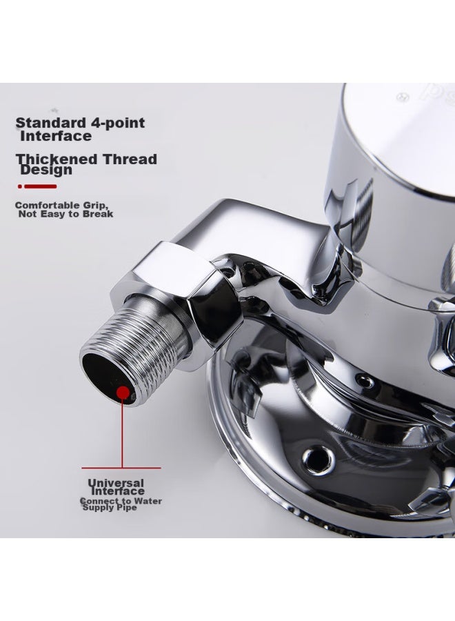 Larsd Shower Mixing Valve, Surface-mounted Shower Faucet Mixer With Brass Body, Hot And Cold Shower Head Switch Ld5603 - Image 2