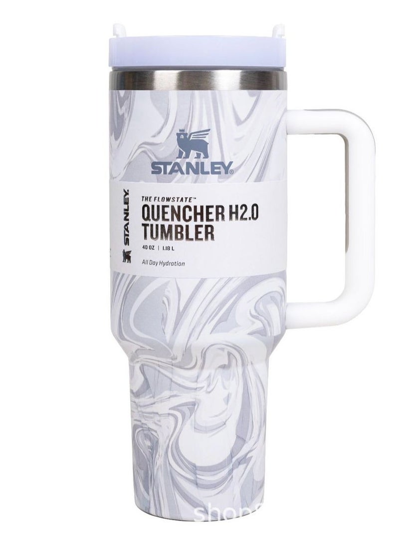 Stanley - Stainless Steel Vacuum Insulated Tumbler with Lid and Straw for Water, Iced Tea or Coffee, Smoothie More 40oz - Image 1