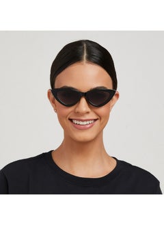 Blackout GWEN Women Black Sunglasses - Frame Material: Thermoplastic Rubber (TR90)- Frame Color: Black-Lens Color: Gray  - Full Rim  - Image 4