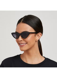 Blackout GWEN Women Black Sunglasses - Frame Material: Thermoplastic Rubber (TR90)- Frame Color: Black-Lens Color: Gray  - Full Rim  - Image 5