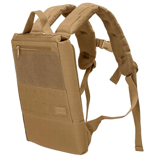 Polyfit Rucking Backpack 20 Weighted Ruck Pack for Weight Plates Patent Pending SideLoading Rucksack for Walking Running Rucking Strength and Endurance Training Tan - Image 1