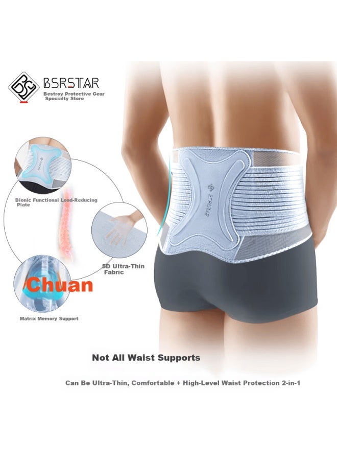 Bestray 5d Thin Breathable Professional Lumbar Support Belt For Disc Herniation, Sports Waist Brace For Men And Women With Lumbar Muscle Strain - Image 2