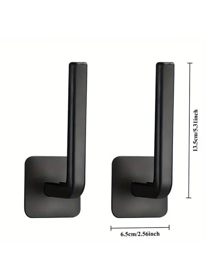 2 No Drill Wall Hooks 2 Random Colors Adhesive L Shaped Hangers for Clothes Kitchen Storage - Image 4