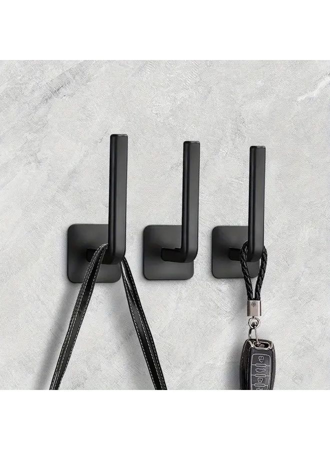 2 No Drill Wall Hooks 2 Random Colors Adhesive L Shaped Hangers for Clothes Kitchen Storage - Image 3