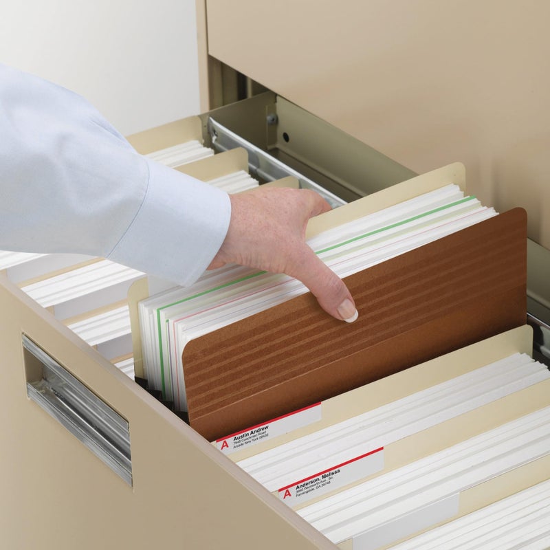 Smead Easy GripÂ® File Pocket, Straight-Cut Tab, 5-1/4" Expansion, Letter Size, Redrope, 10 per Box (73209) - Image 5