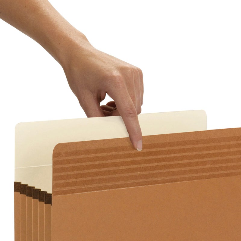 Smead Easy GripÂ® File Pocket, Straight-Cut Tab, 5-1/4" Expansion, Letter Size, Redrope, 10 per Box (73209) - Image 4