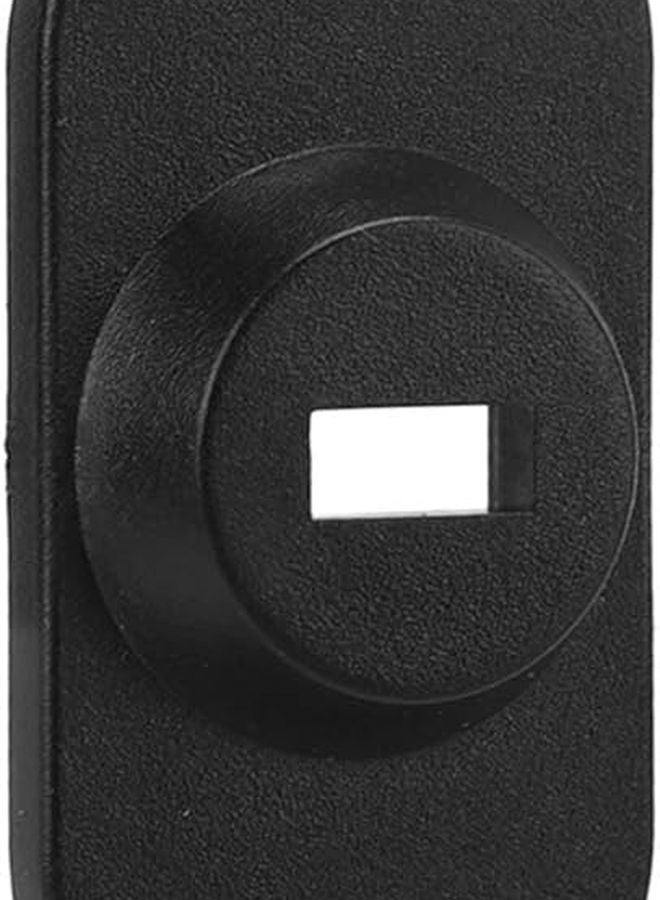 Pilipane Anti Theft Security Lock Anchor Plate Black POM Material 42x30mm with Double Sided Tape - Image 5