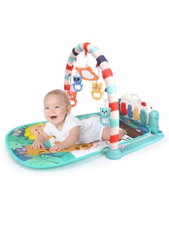 MaBaby Baby Gyms Play Mats Musical Activity Center Baby Piano Gym Mat Tummy Time Padded Mat for Newborn Toddler Infants  - Image 1