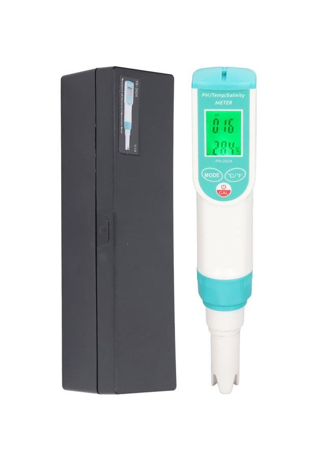 Thoraya PH Salinity Temperature Tester High Accuracy IP65 Waterproof Portable Digital Water Quality Meter for Home Hotel  - Image 1