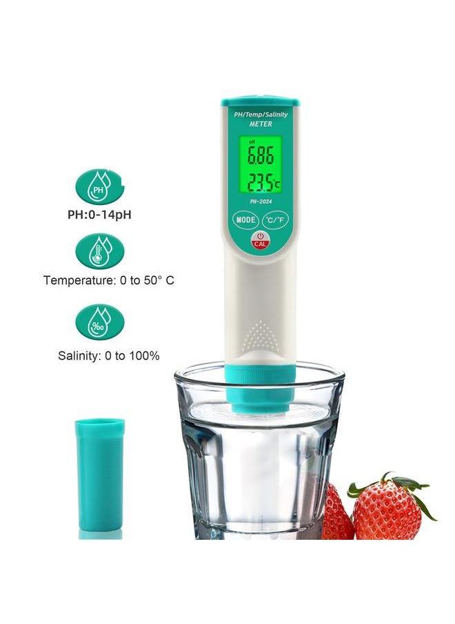 Thoraya PH Salinity Temperature Tester High Accuracy IP65 Waterproof Portable Digital Water Quality Meter for Home Hotel  - Image 5