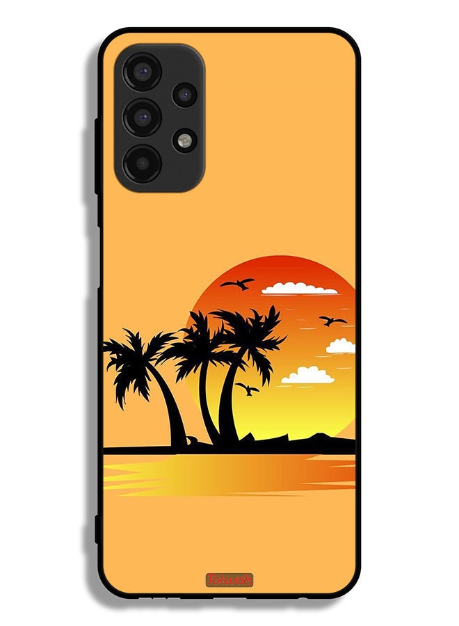 Tolwak Samsung Galaxy A13 4G Protective Case Cover Drawing Abstract Design - Image 1