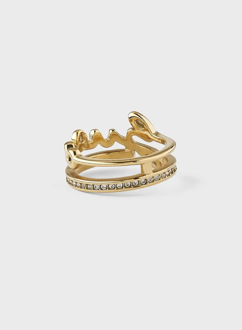 GUESS Monogram Script Ring