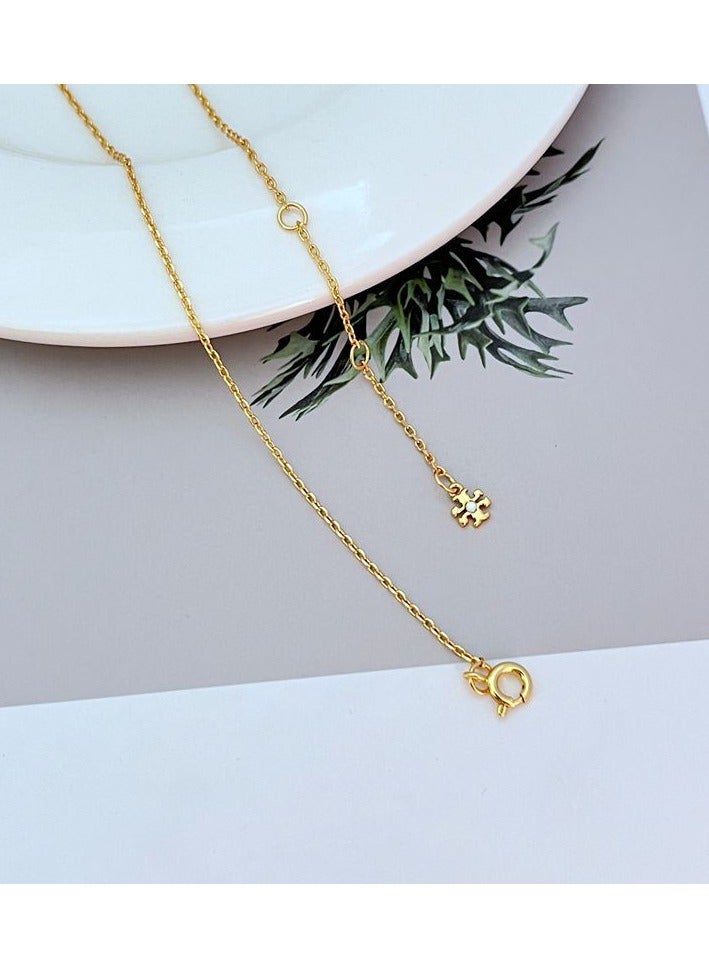 Burch Women's necklace temperament is simple, light luxury, niche design metal necklace - Image 4