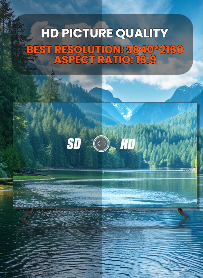 SONASHI 55 Inch Ultra HD Smart LED TV – Frameless Design with Remote Control | Wide Viewing Angle 178°/178° that Delivers Bright & Clear Images | 2 USB and 3 HDMI Ports with WIFI and Multi-Language Support SLED-5500UHDV - Image 3