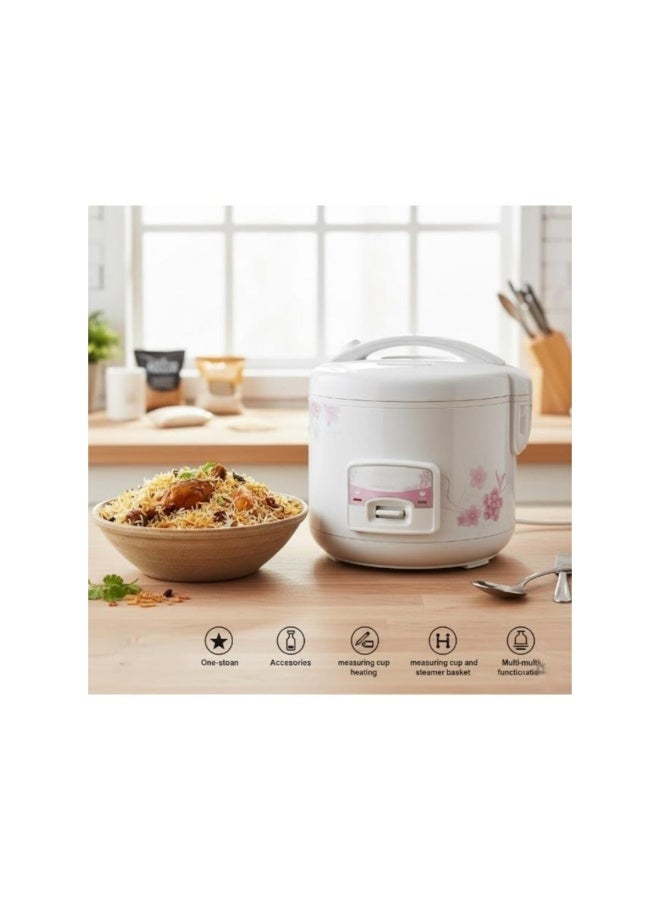 Tradeo 1L Electric Rice Cooker 400W Non-Stick Pot with Steamer, Auto Cook & Keep Warm Function - Image 3