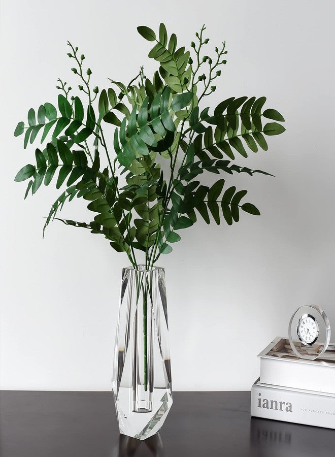 Kitcom Flower/Bud Crystal Vase Decorative Vases for Home, Wedding, Christmas, Outline Dimensions W2.8''xH8.5'', Clear with Gift Box - Image 3