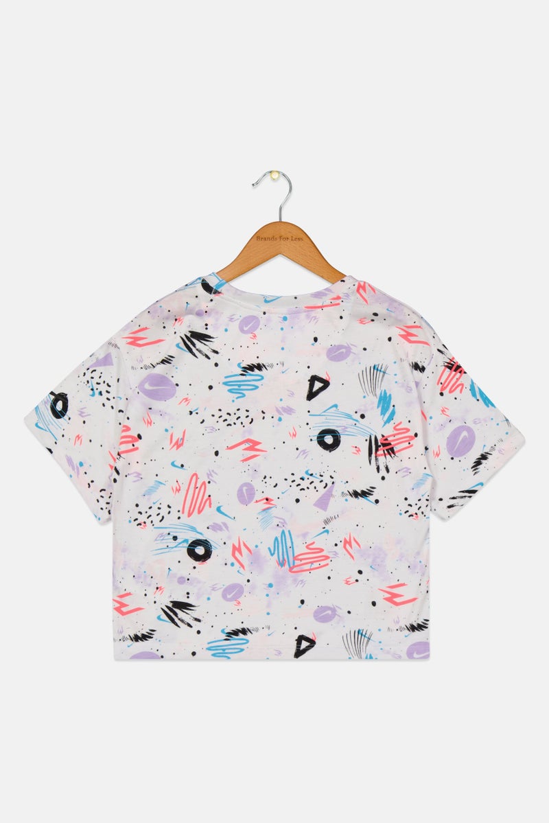 Nike 3Brand by Russell Wilson Kids Girl Short Sleeve Outdoor T Shirt, Multicolor - Image 2
