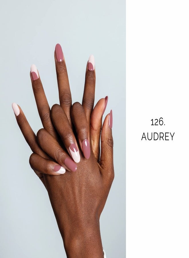NAILOG Cured Gel Nail Strips 20 Pcs French Tip Stickers | Buy 2 Get 1 UV Lamp | Long Nail Wraps with Glossy Finishing | Audrey - Image 2