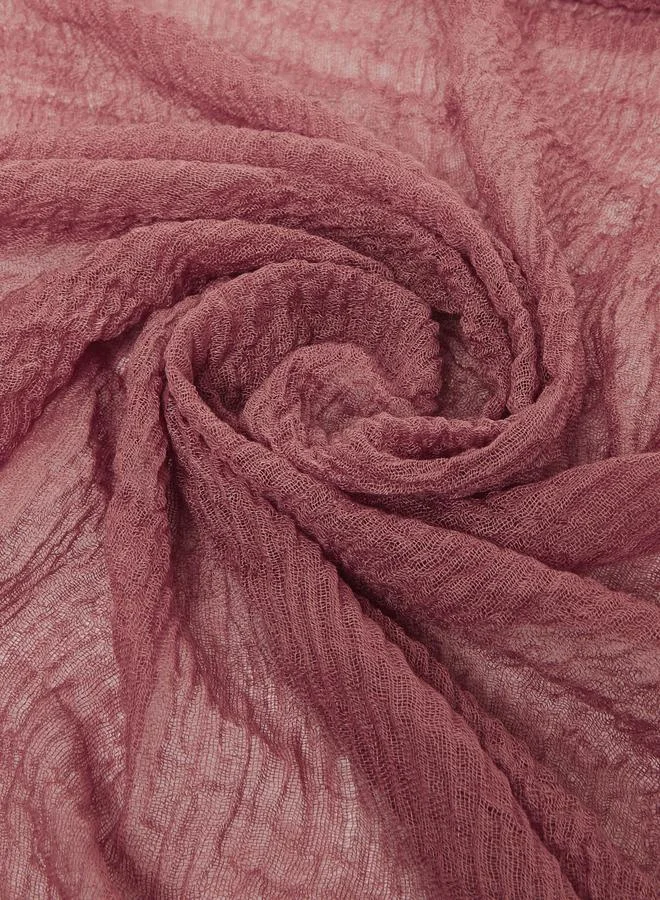 أميرة حجاب بارز الملمس بحواف غير مشذبة