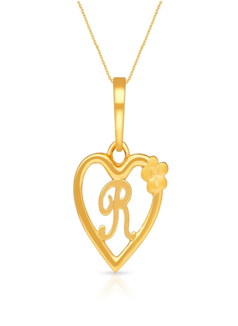 Malabar Gold and Diamonds 22k 916 Purity Gold Pendant for Women DZPN172RY  - Image 1