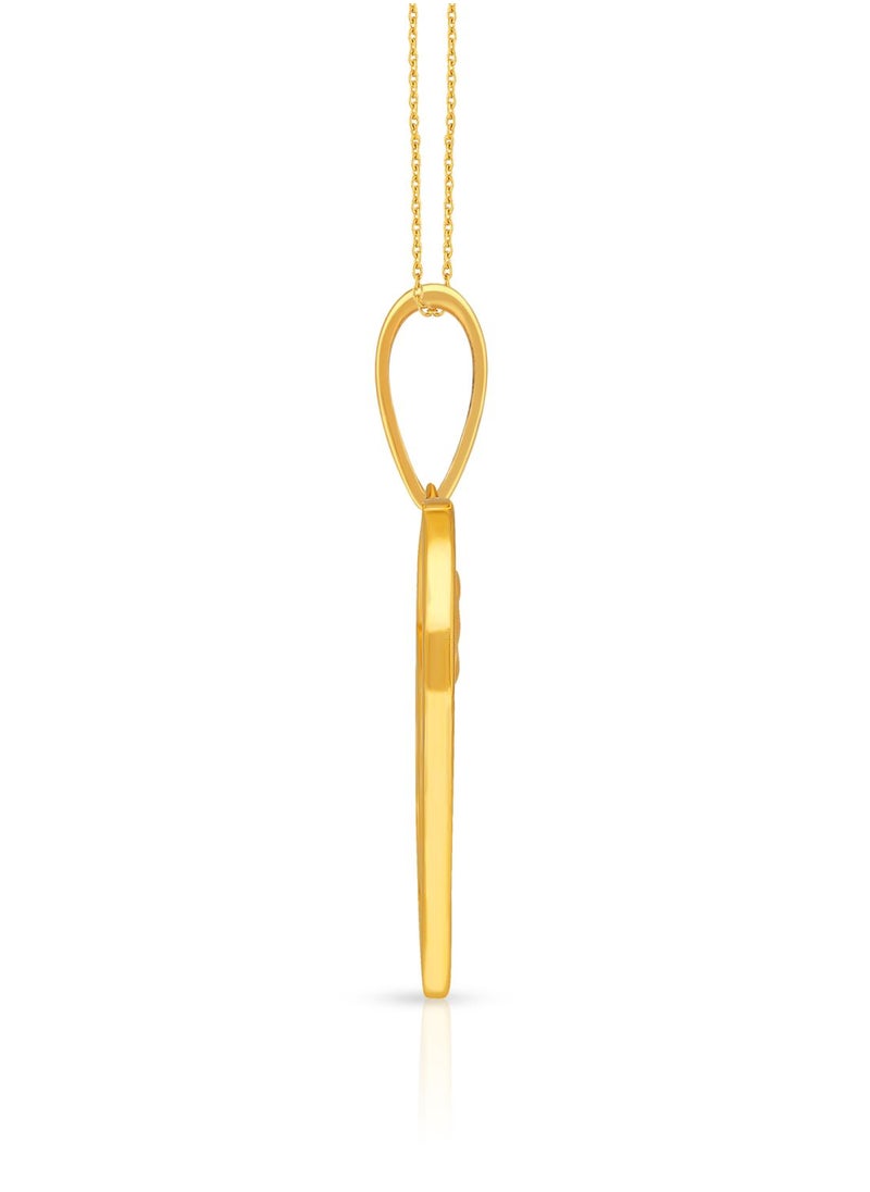 Malabar Gold and Diamonds 22k 916 Purity Gold Pendant for Women DZPN172RY  - Image 3