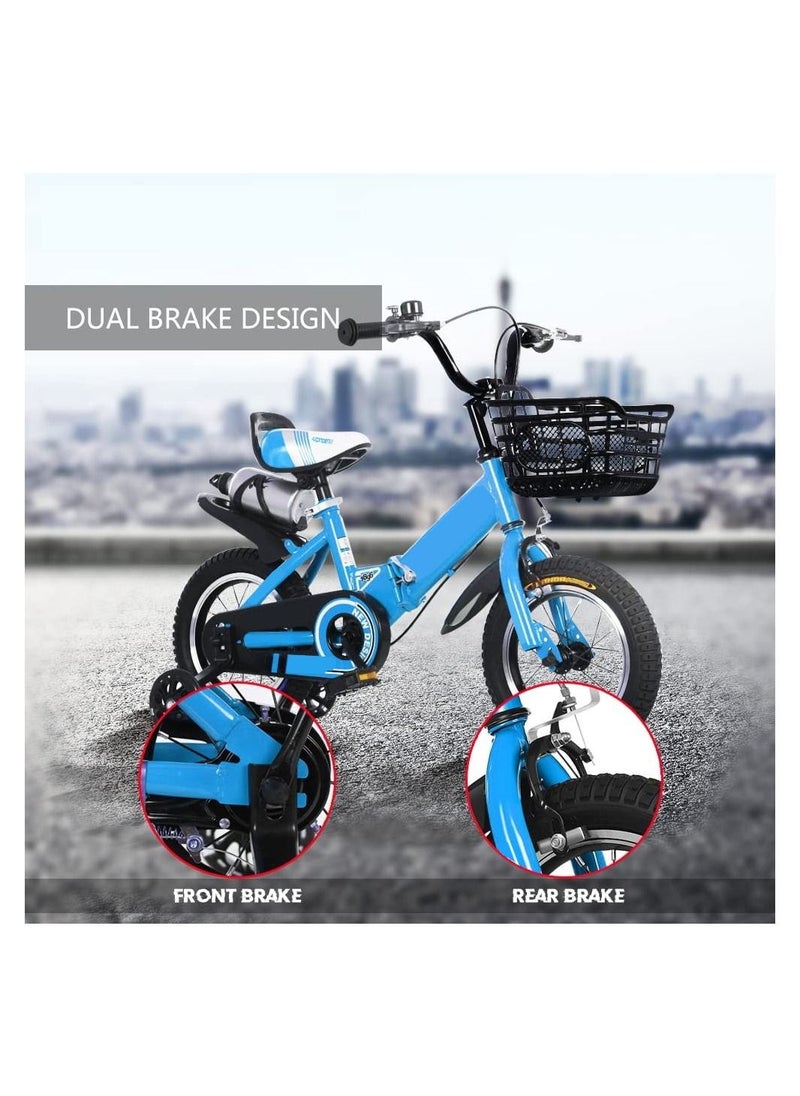 Cool Baby Kids Bike with Hand Brake and Basket for Ages 3-9 Years  12  Inch  - Image 2