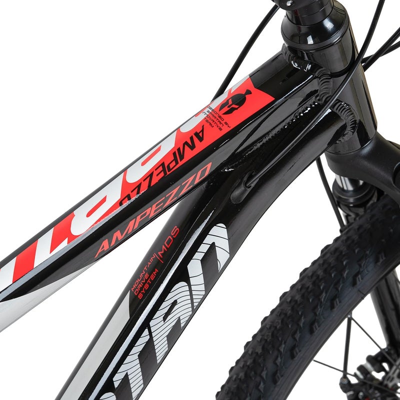 Spartan دراجة جبلية أمبيزو 27.5" | إطار من سبائك الألومنيوم، نظام نقل حركة شيمانو 21 سرعة، تعليق أمامي، مكابح قرصية وحواف مزدوجة – جاهزة للمسارات - Image 3