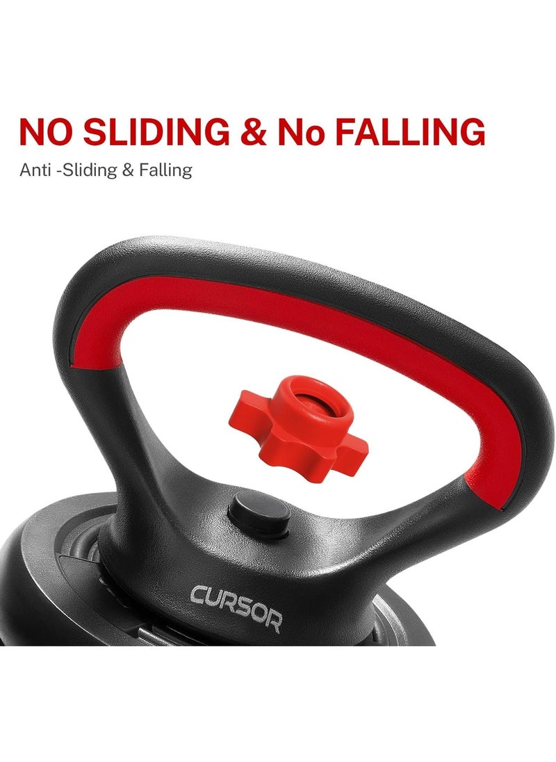 SportQ - SportQ® 6 in 1 Multitasking Dumbbell, Adjustable on Weighted Ball and Olympic Bars, Push Up Training, Ideal for Free Weight Exercise, Fitness and Home Workout, Unisex - Image 1