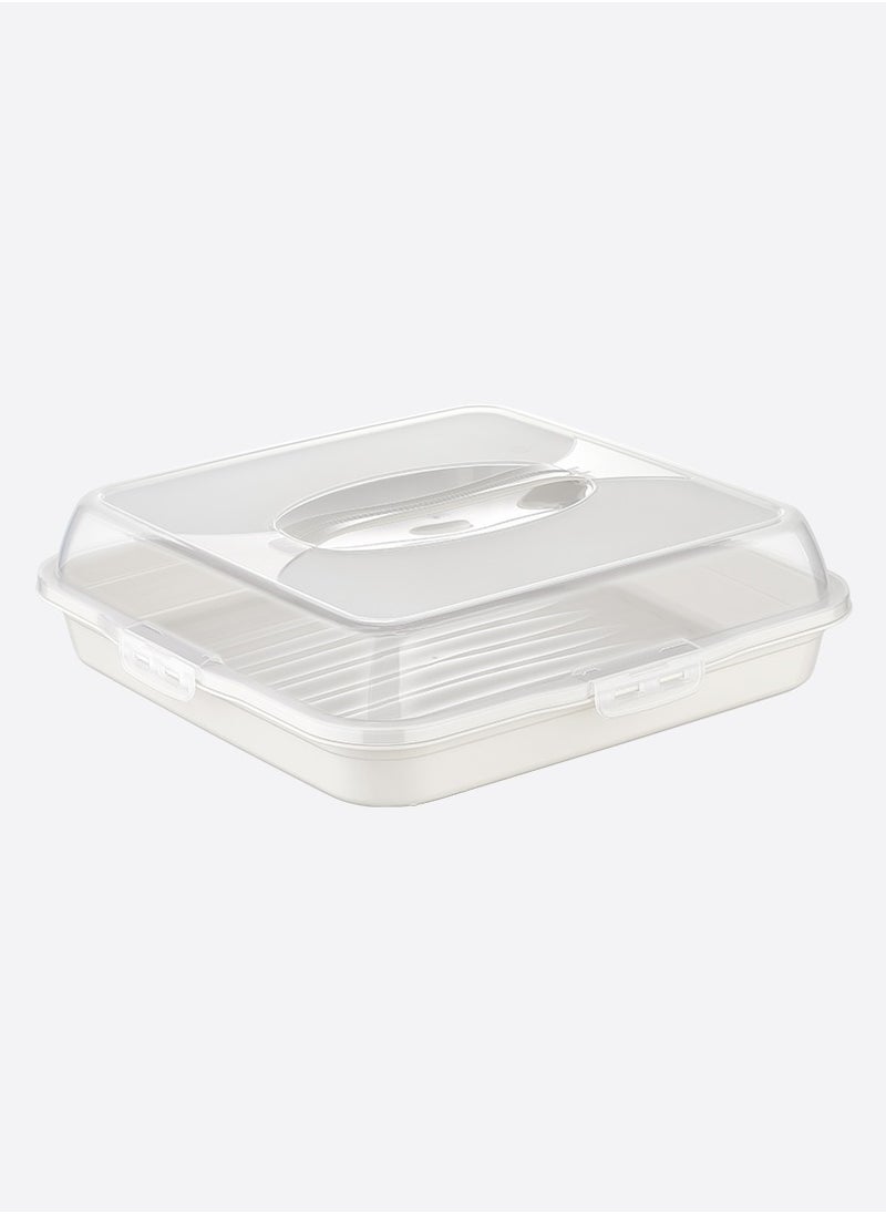 Dunia Lock & Fresh Beige Square Party Butler - Versatile Dough, Bakery, and Cake Carrier - Airtight Lid - BPA-Free - pzsku/Z3F2C560677D6BAE31B32Z/45/_/1716033606/401f4d2a-8490-473d-930d-ad1d98889b94