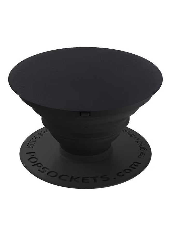 POPSOCKETS Grip Holder Mount for Smartphones – Black Aluminum, Adjustable Phone Holder, 360° Rotation, Universal Compatibility, Anti-Slip Design for Car, Desk, or Home Use - Image 1