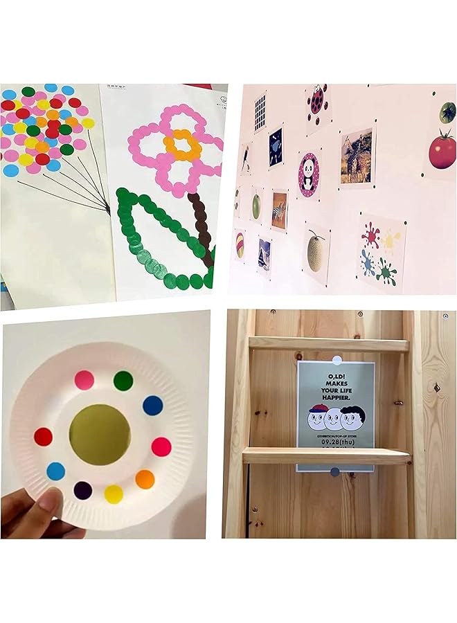 erorex Colored Dot Stickers Small Color Labels Coding Circle Round Coding Dot Labels Stickers Coding Adhesive Colored Sticker Solid Color Round Sticker For Coloring Marking Organizing 16 Colors - Image 3