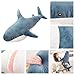 OPHRBU Shark Stuffed Animal PlushSoft Shark Plush Pillow ToyPlush Large Shark Toys for Home Decoration Kids Gift Blue 24 inches - Image 4