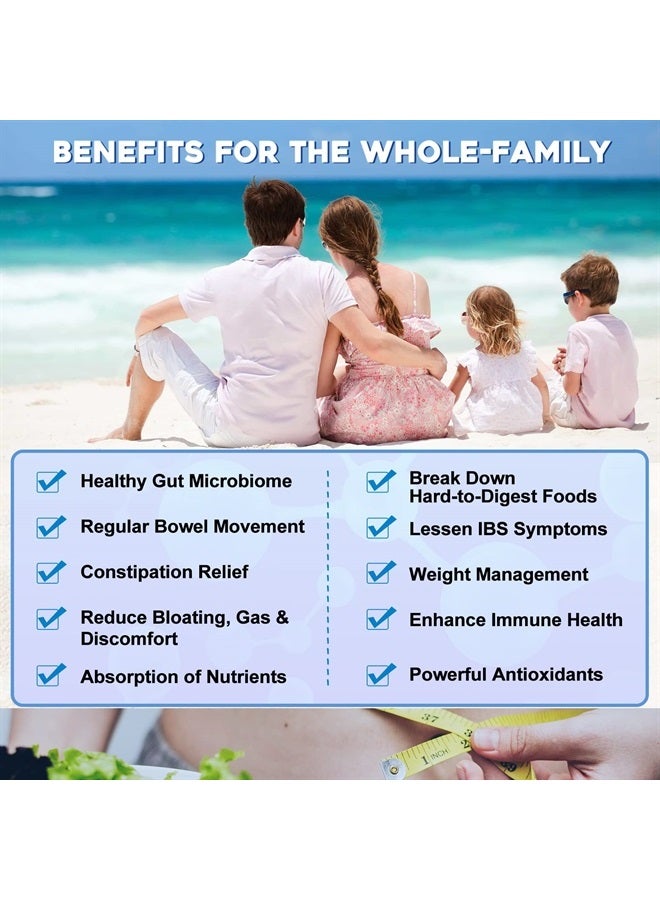 ZEBORA Probiotics for Women & Men - 100 Billion Plus Digestive Enzymes & Prebiotics, Highest Potency 3-in-1 Complete Probiotics for Digestive Health, Weight Management, Immune Support - Image 5