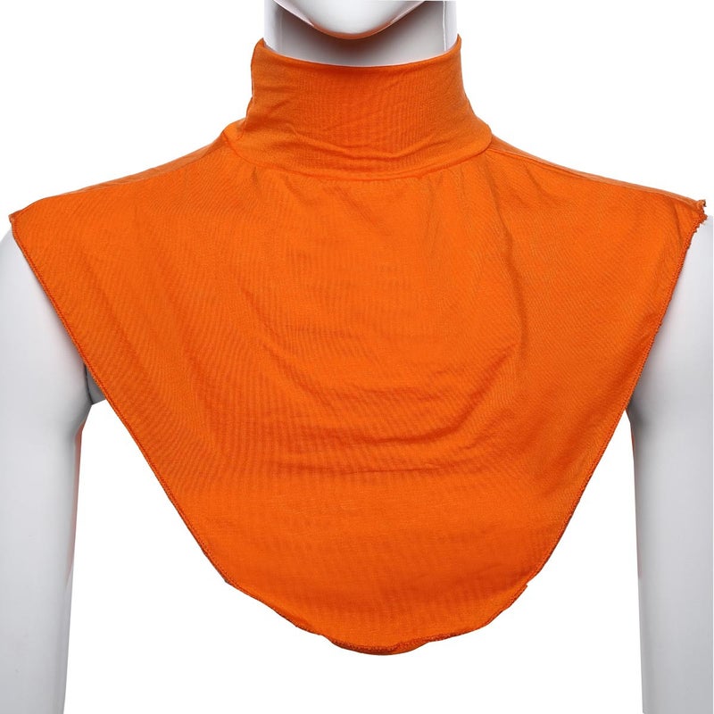 Modal Collar Shirt Cover Scarf Neck Bib Orange