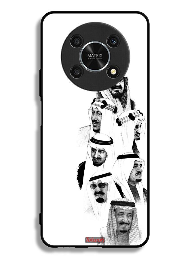 Tolwak Honor X9 5G Protective Case Cover Saudi Kings Art B_W - Image 2