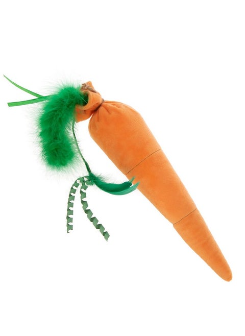 Kolossal Karrot Crinkle Kicker Catnip Cat Toy  Orange, Jumbo