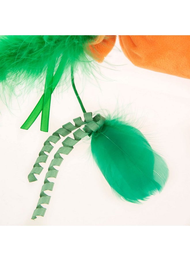 SmartyKat - Kolossal Karrot Crinkle Kicker Catnip Cat Toy  Orange, Jumbo - Image 1