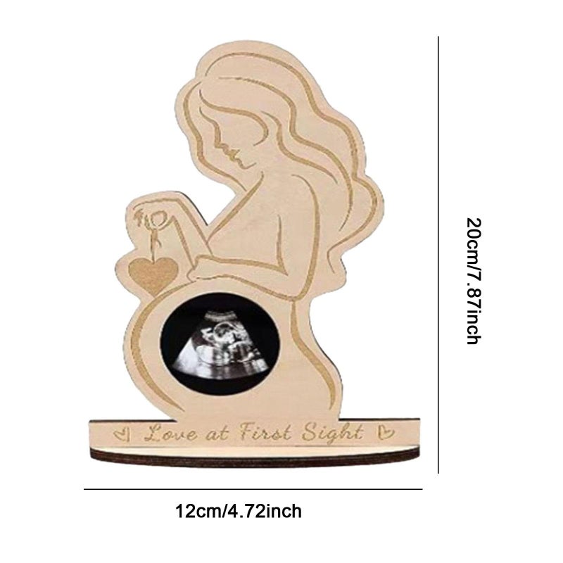 Handmade Wooden New Mom Gift Sign Easy Assembly Desk Decor Ornament - Image 4