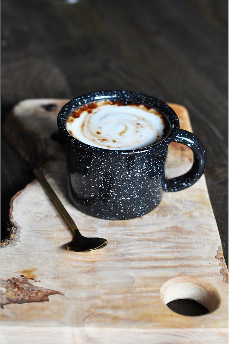 Mirro 12oz Traditional Vintage Black Speckled Enamel on Steel Mug MIR1071 Pack of 2 - Image 3