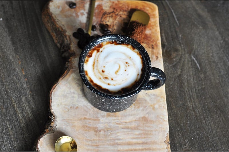 Mirro 12oz Traditional Vintage Black Speckled Enamel on Steel Mug MIR1071 Pack of 2 - Image 4