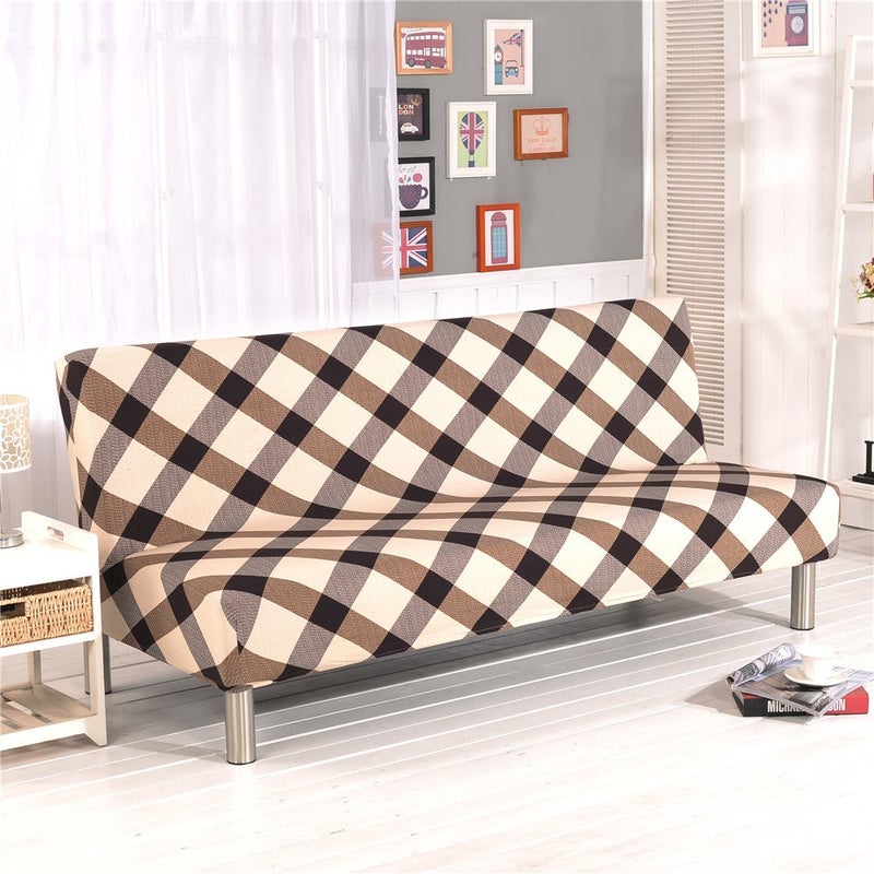 Cornasee Cornasee Stretch Sofa Bed Cover Futon SlipcoverFull Folding Armless Sofa Covers Furniture ProtectorEasily Removable and Machine Washable Black 