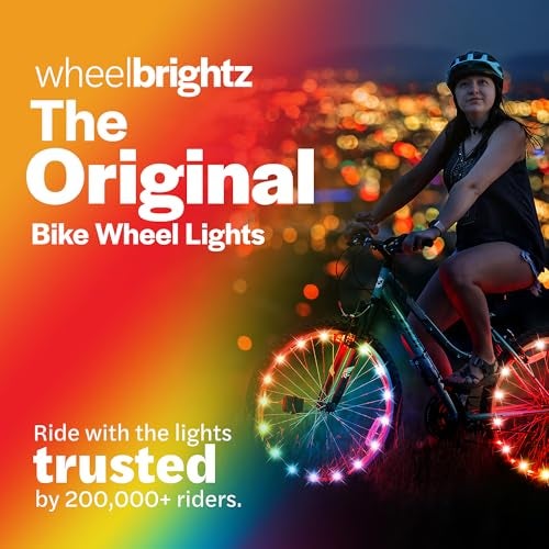 Brightz Blue Bike Lights for Night Riding, 7-Foot LED Strand, Battery-Powered, Ideal for All Ages - Image 2