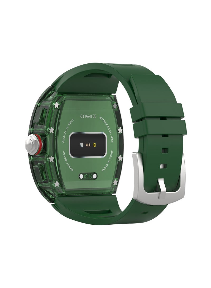 جولتيج ساعة ذكية SW01 Lucid مع مقاومة للماء، دفع NFC، ومراقبة النوم، معدل ضربات القلب، الضغط، ومستوى الأكسجين - باللون الأخضر - Image 3