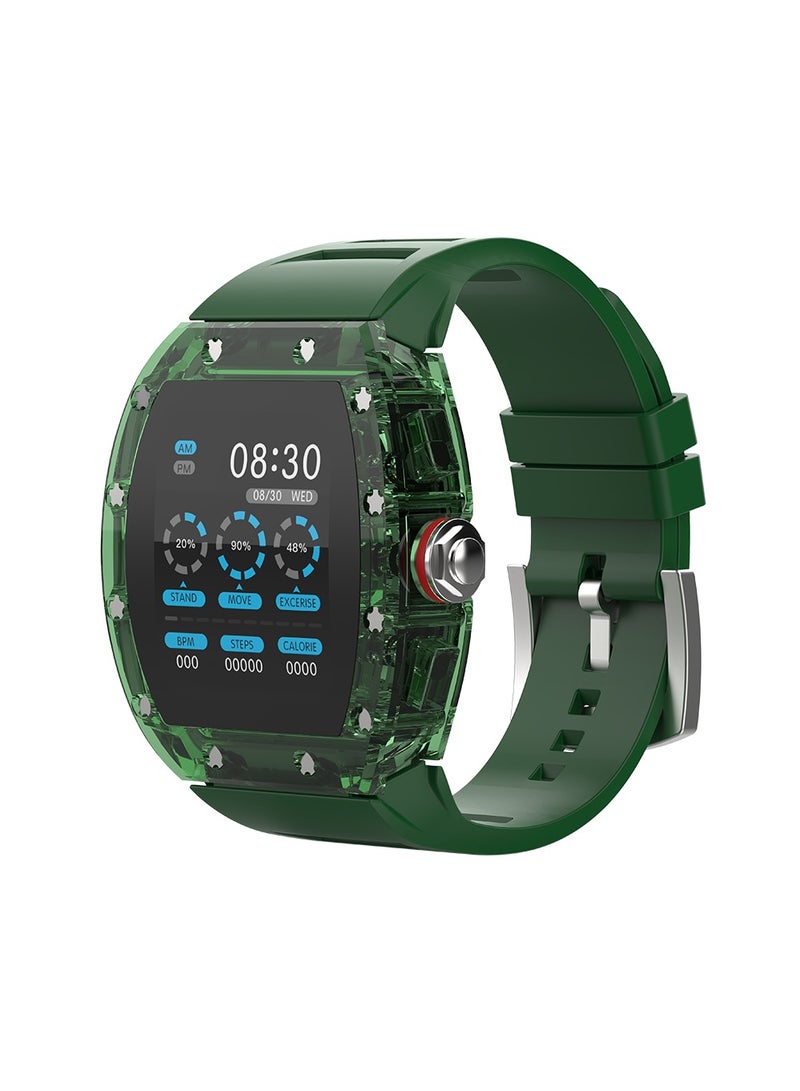 جولتيج ساعة ذكية SW01 Lucid مع مقاومة للماء، دفع NFC، ومراقبة النوم، معدل ضربات القلب، الضغط، ومستوى الأكسجين - باللون الأخضر - Image 2