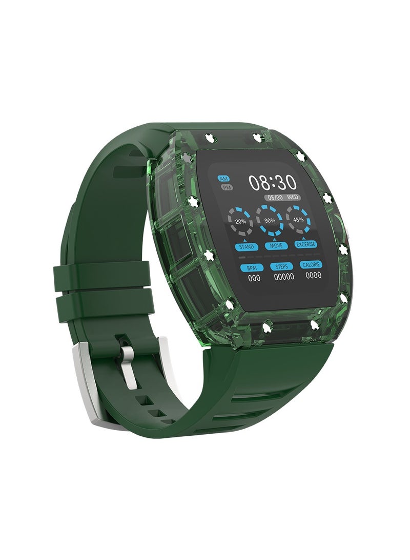 جولتيج ساعة ذكية SW01 Lucid مع مقاومة للماء، دفع NFC، ومراقبة النوم، معدل ضربات القلب، الضغط، ومستوى الأكسجين - باللون الأخضر - Image 4