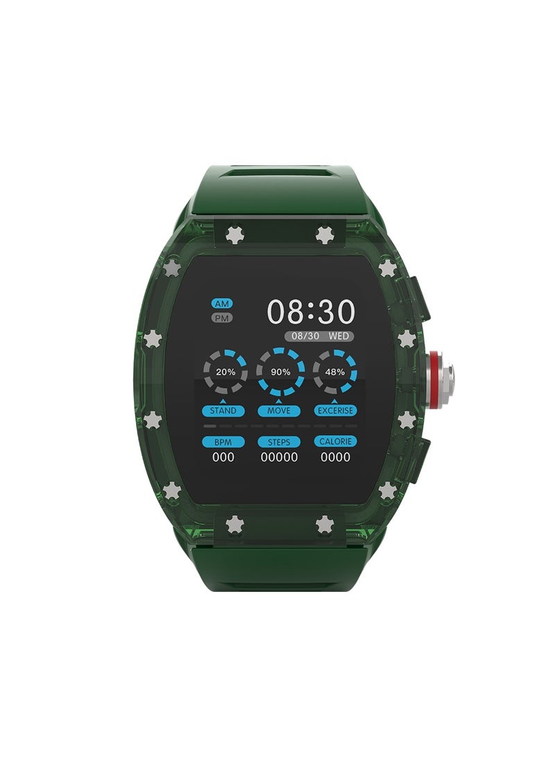 جولتيج ساعة ذكية SW01 Lucid مع مقاومة للماء، دفع NFC، ومراقبة النوم، معدل ضربات القلب، الضغط، ومستوى الأكسجين - باللون الأخضر - Image 1