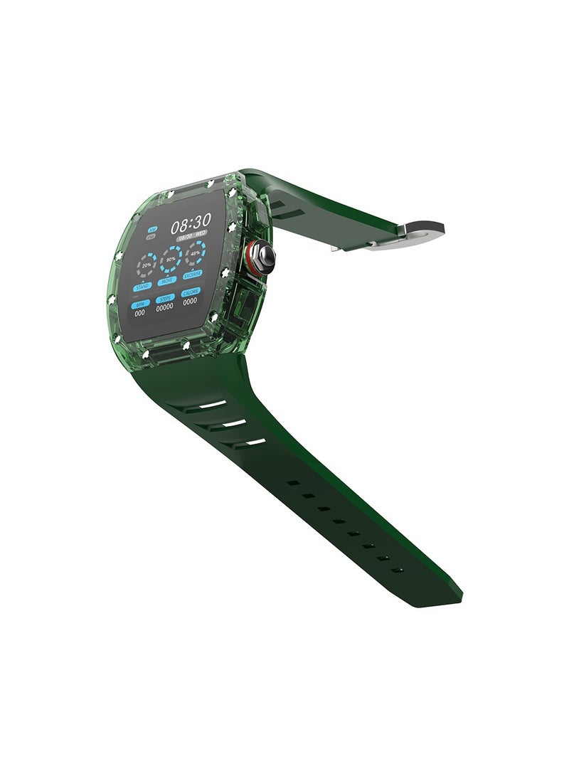 جولتيج ساعة ذكية SW01 Lucid مع مقاومة للماء، دفع NFC، ومراقبة النوم، معدل ضربات القلب، الضغط، ومستوى الأكسجين - باللون الأخضر - Image 5